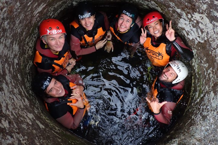 a group of people that are standing in the snow